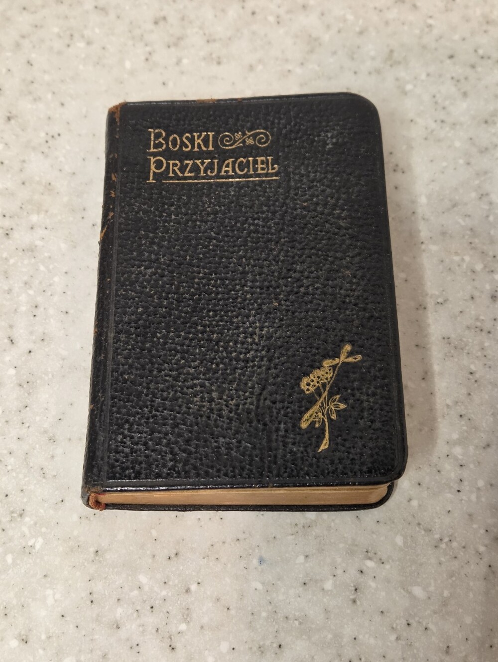 Vintage 1955 Boski Przyjaciel Polish Catholic Prayer Book Genuine Leather